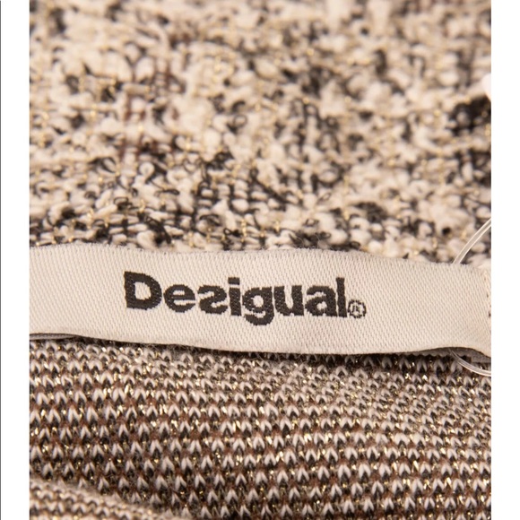 DESIGUAL PATRICIA GOLD METALLIC SWEATER - Picture 12 of 15